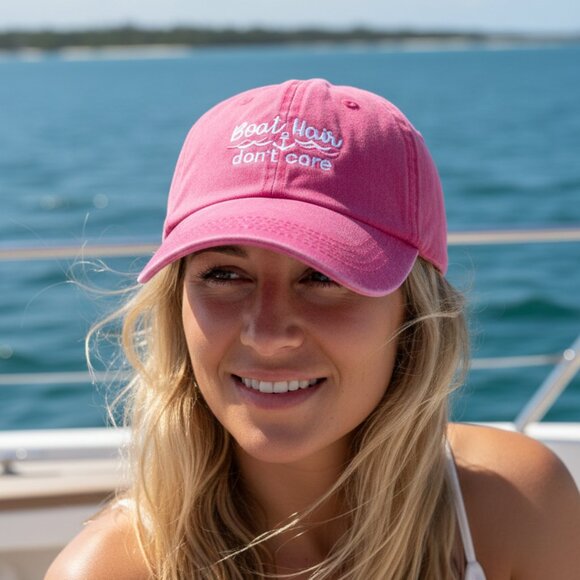 Accessories - Women's Baseball Cap - Boat Hair Don't Care - New